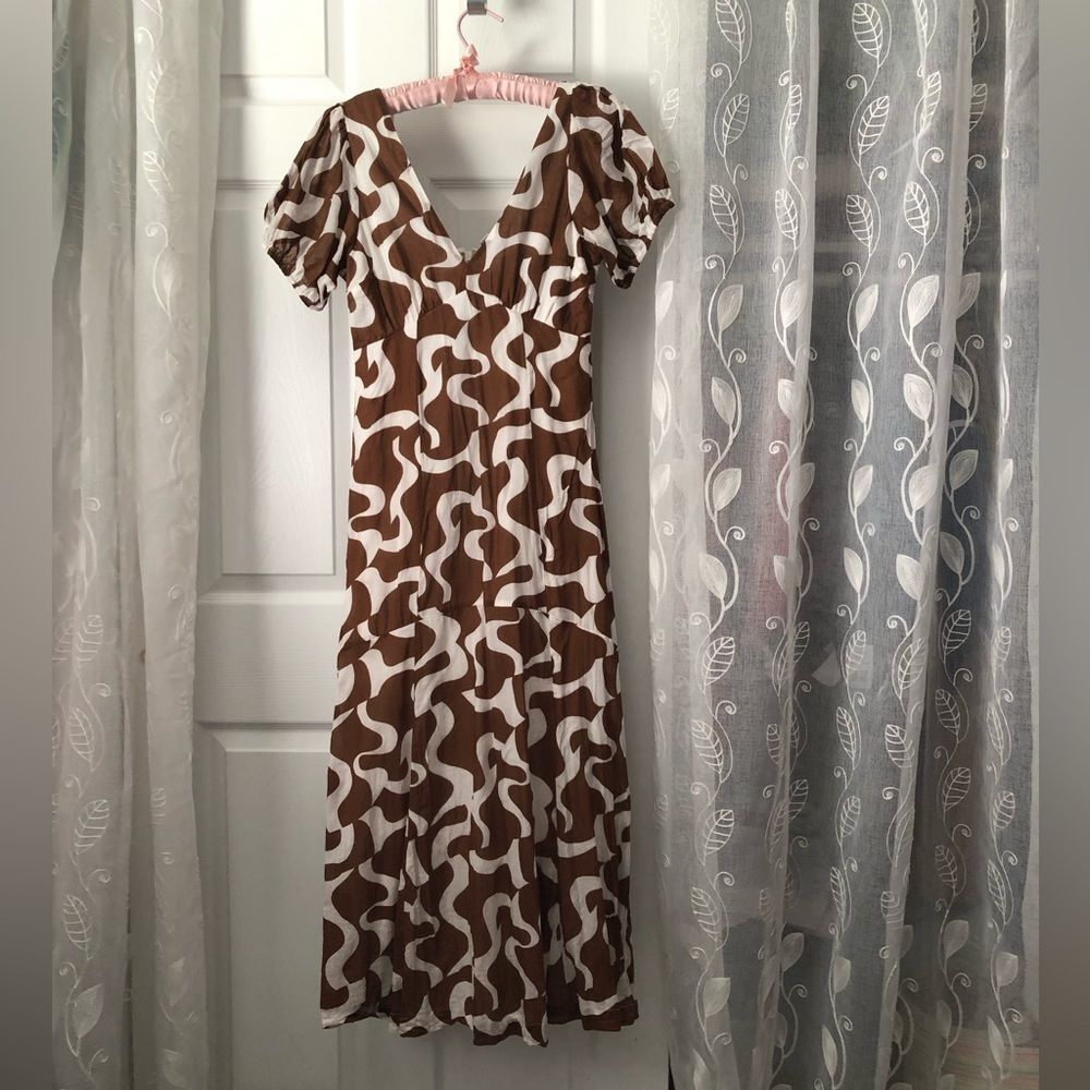 Versona back zipper maxi midi babydoll dress, size xs